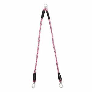 Arcadia‎ Trail Reflective Paracord Dog Leash Coupler Pink Silver Walking Hiking